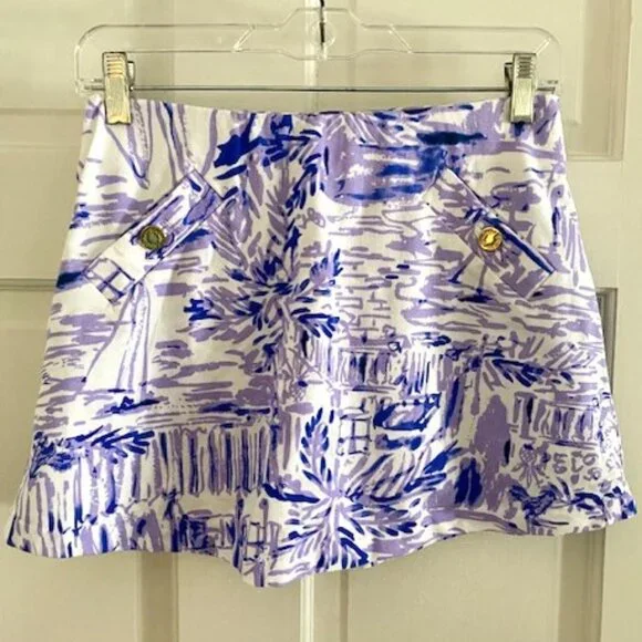 Lilly Pulitzer Purple Skort XS - Picture 5 of 10